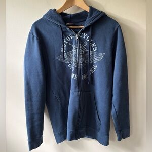 Harley-Davidson Navy Zip-Up Sweater